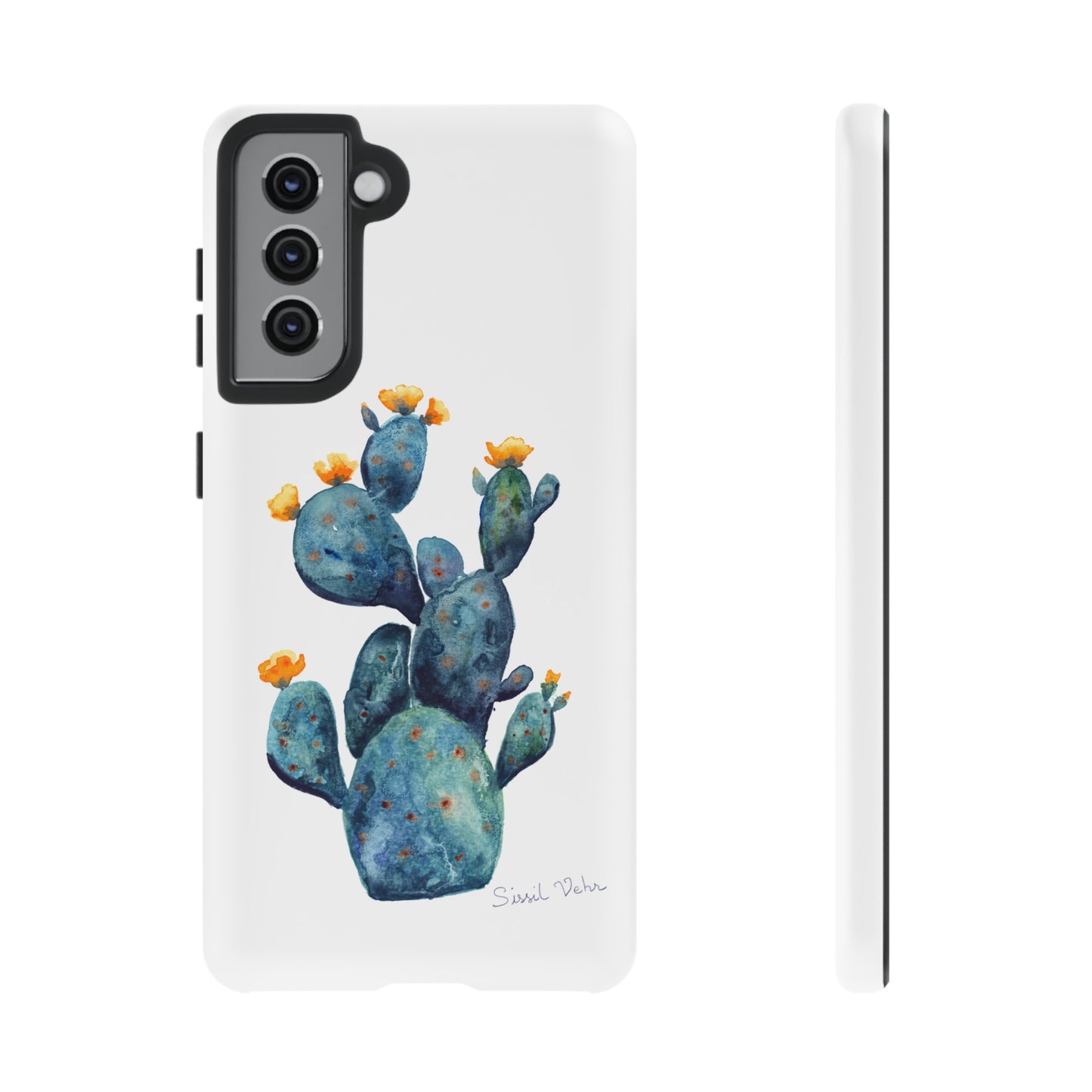 Coque téléphone robuste et résistante aux chocs  : Cactus en fleurs