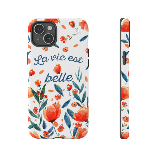 Shock-resistant phone case: Watercolor Life is beautiful