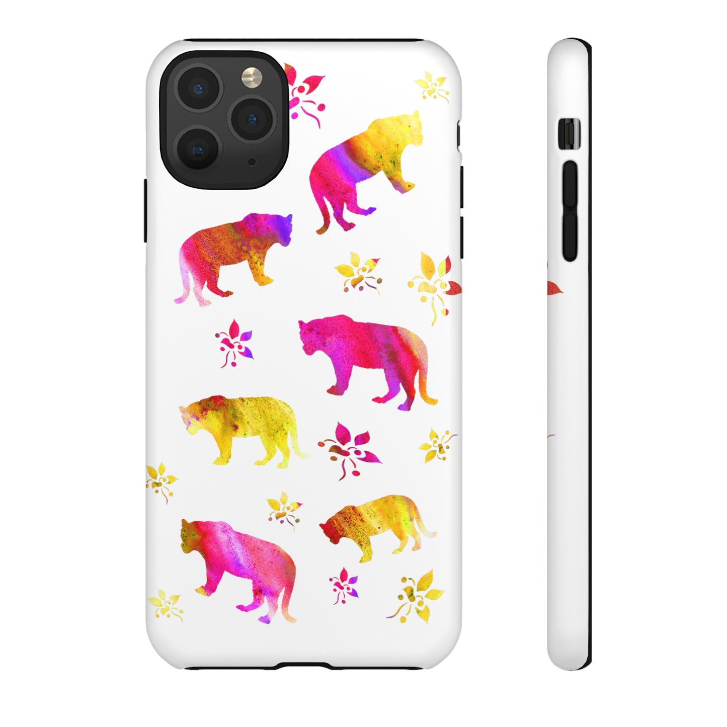 Coque téléphone robuste et résistante aux chocs  : Aquarelle Tigres