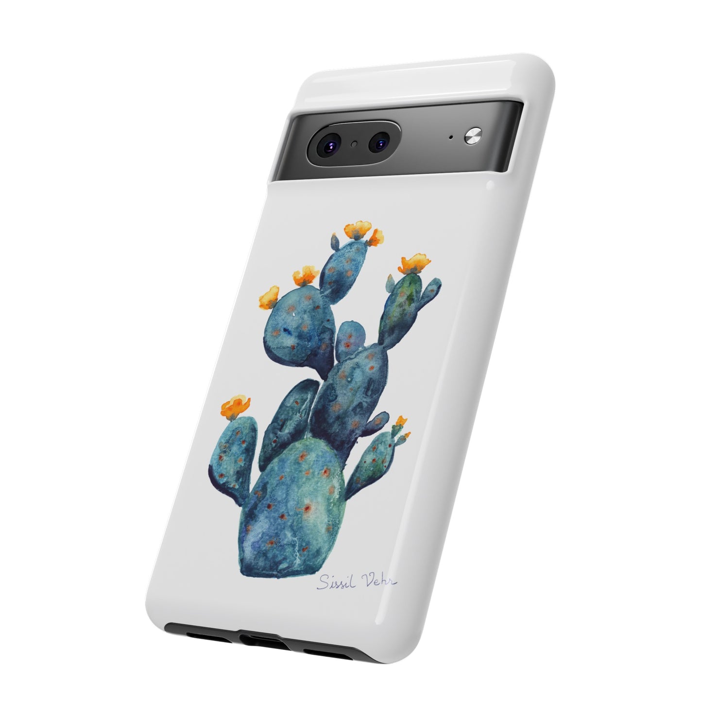 Coque téléphone robuste et résistante aux chocs  : Cactus en fleurs