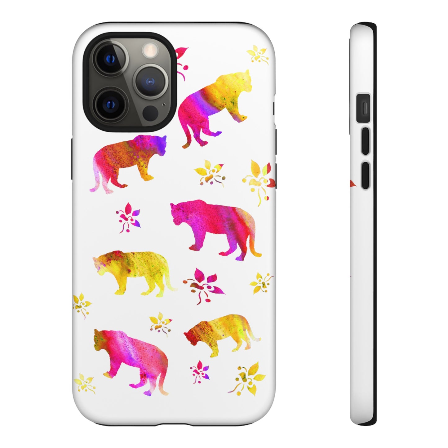 Coque téléphone robuste et résistante aux chocs  : Aquarelle Tigres