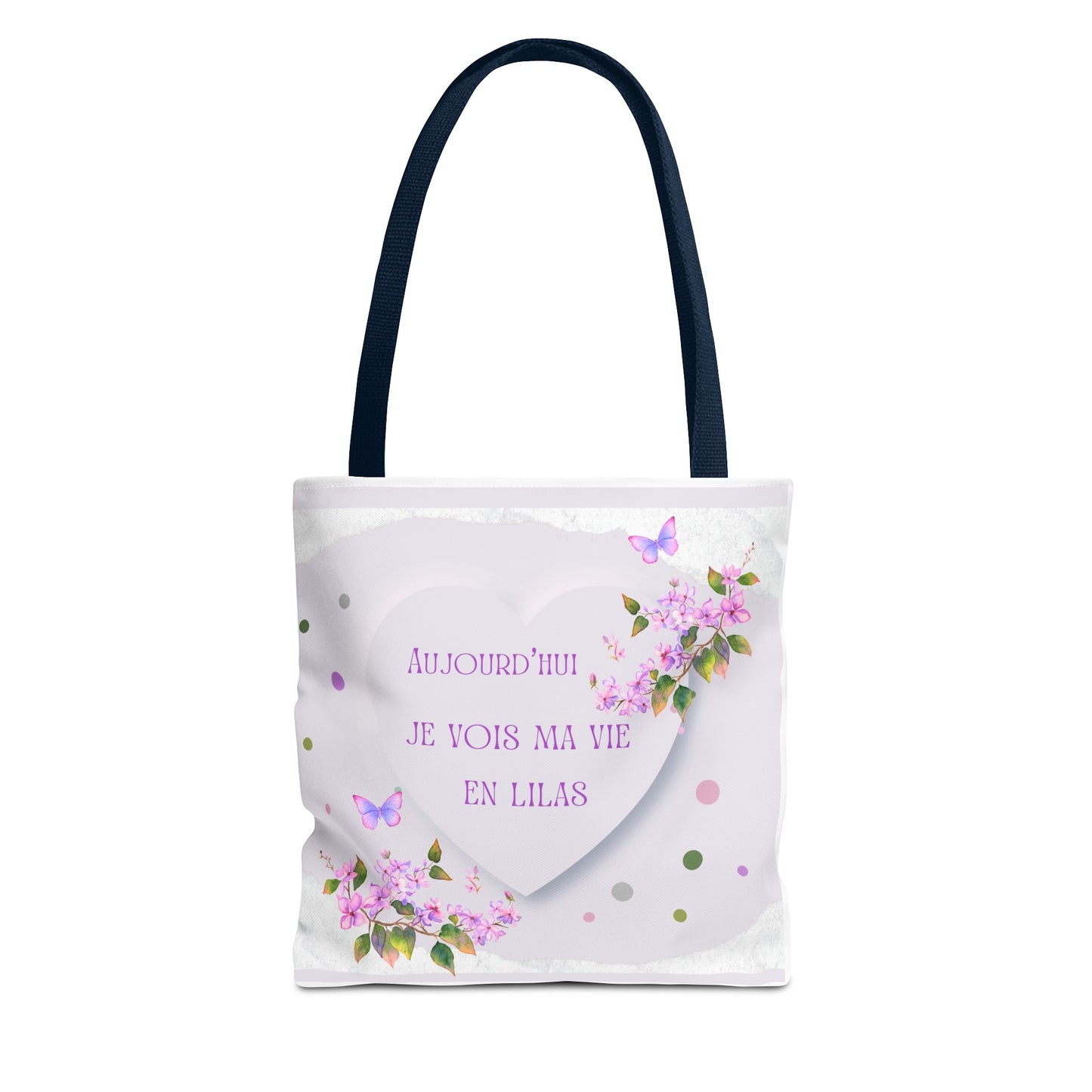 Tote Bag / Lilac Watercolor bag: I see my life in Lilac