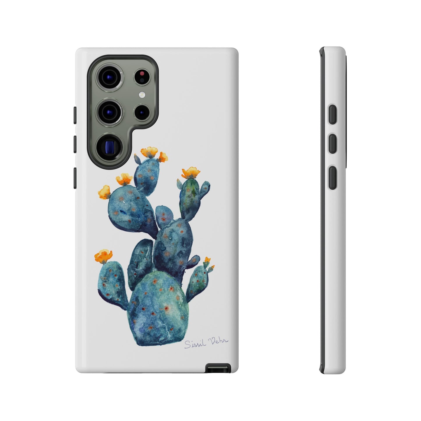 Coque téléphone robuste et résistante aux chocs  : Cactus en fleurs