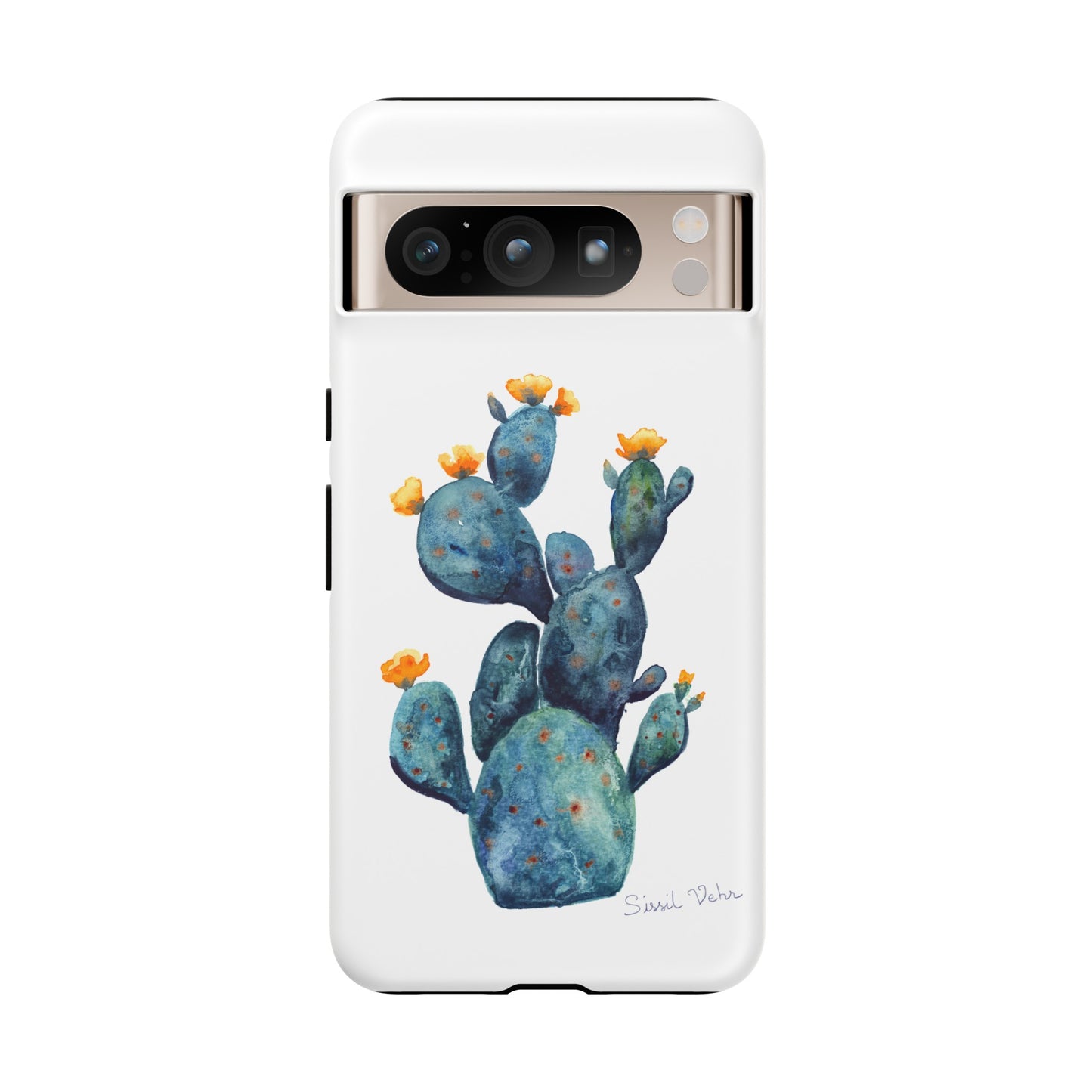 Coque téléphone robuste et résistante aux chocs  : Cactus en fleurs