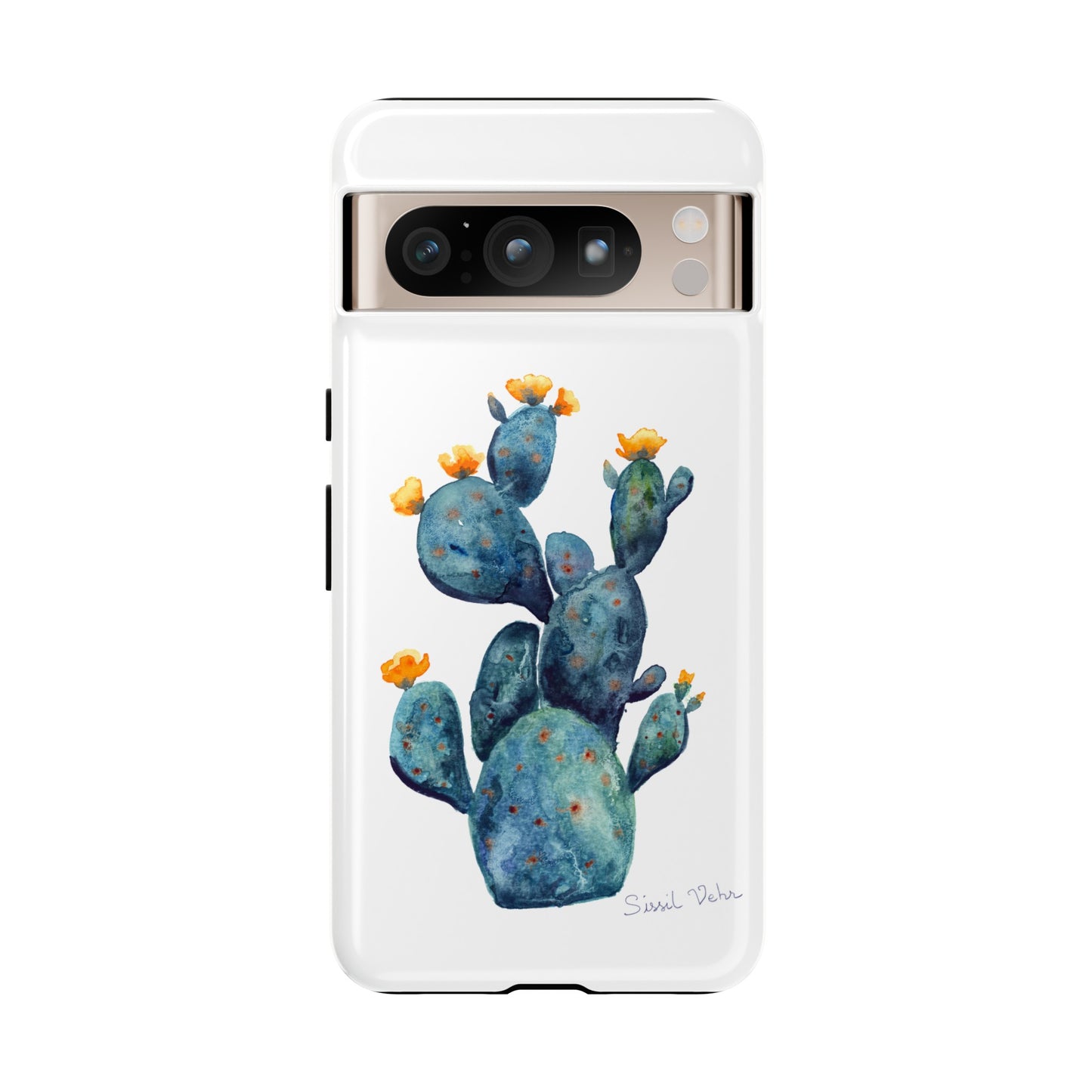 Coque téléphone robuste et résistante aux chocs  : Cactus en fleurs