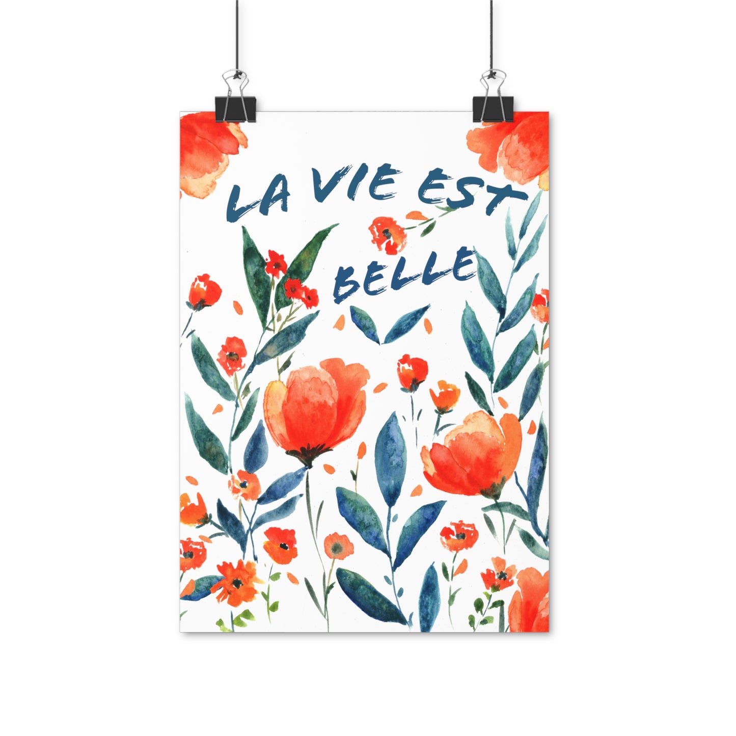Posters  / Affiche : Aquarelle La vie est belle