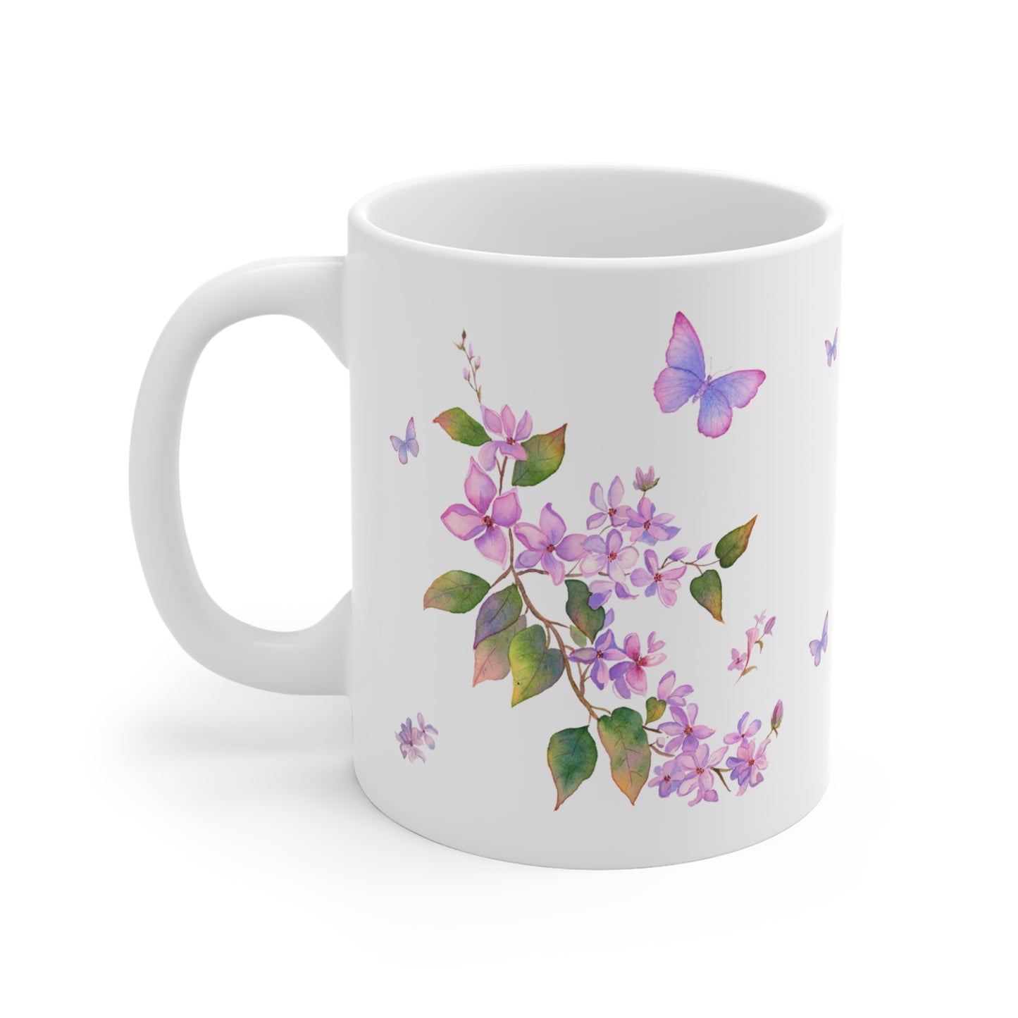 Mug/Tasse personnalisé avec prénom thème Lilas vintage / cadeau fête des mères  / Cadeau Personnalisé, cadeaux