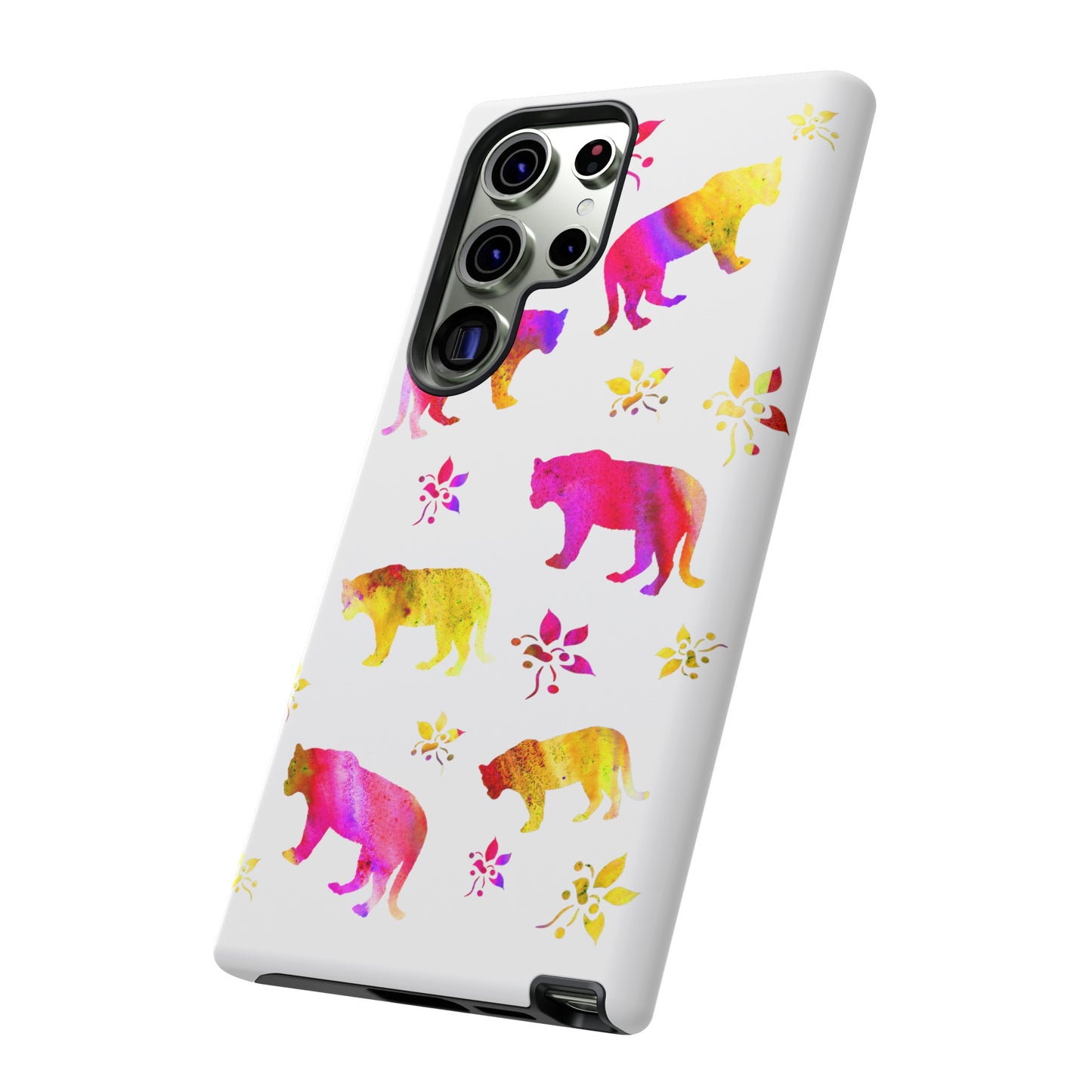 Coque téléphone robuste et résistante aux chocs  : Aquarelle Tigres