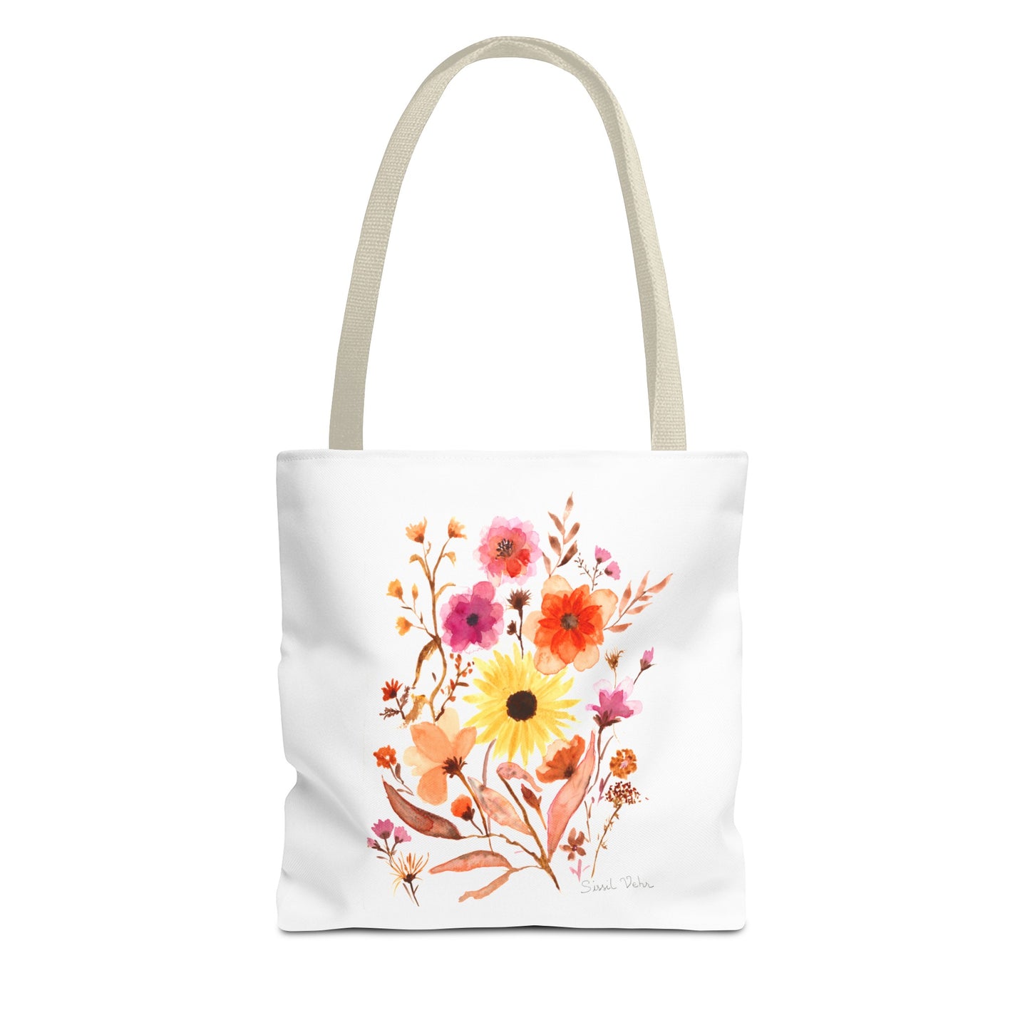 Tote Bag Bag: Watercolor Bouquet of flowers