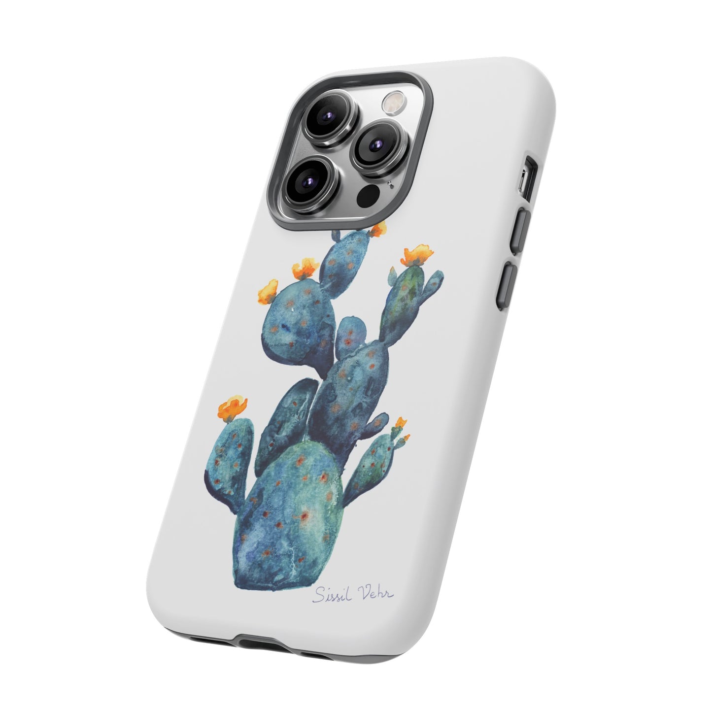 Coque téléphone robuste et résistante aux chocs  : Cactus en fleurs