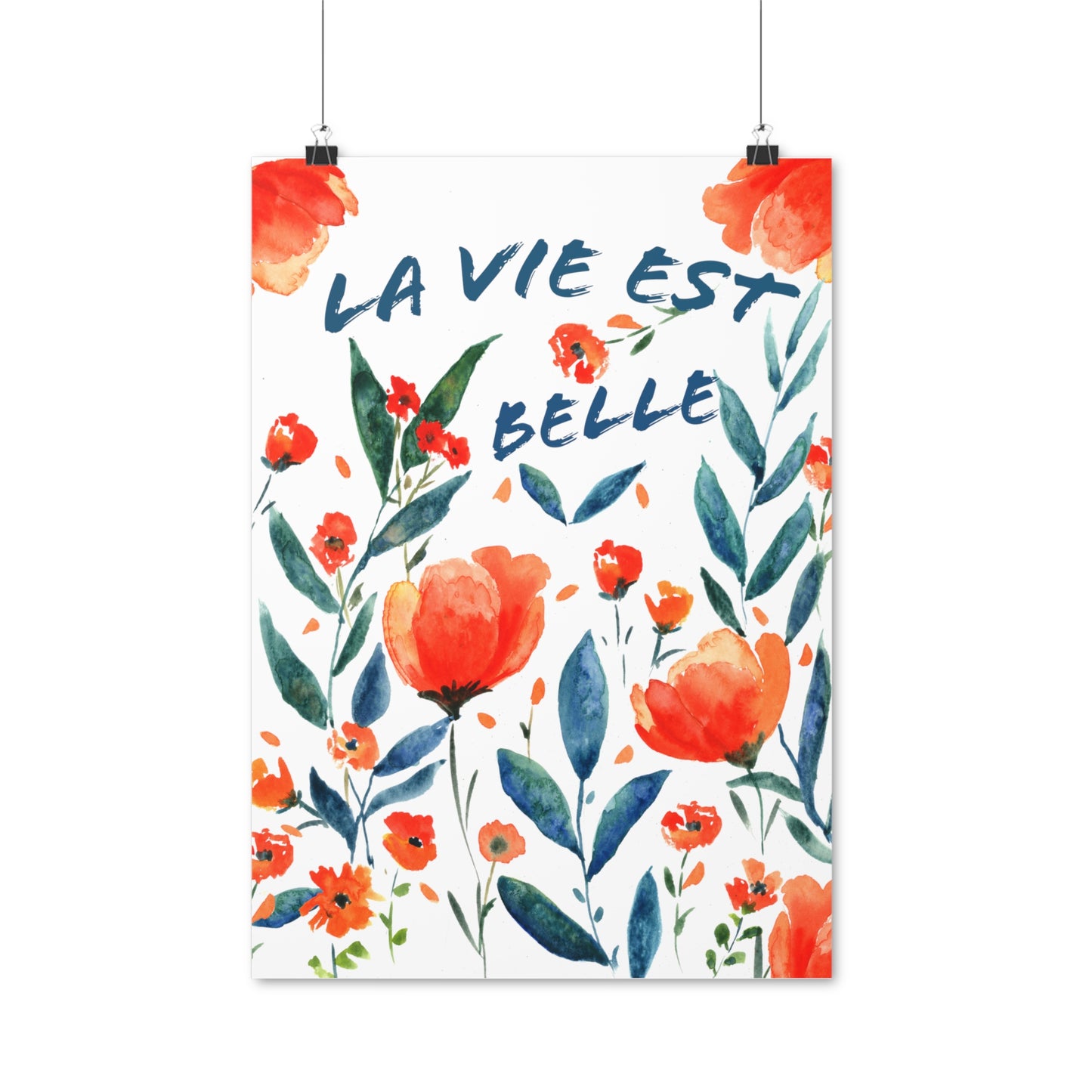 Posters  / Affiche : Aquarelle La vie est belle