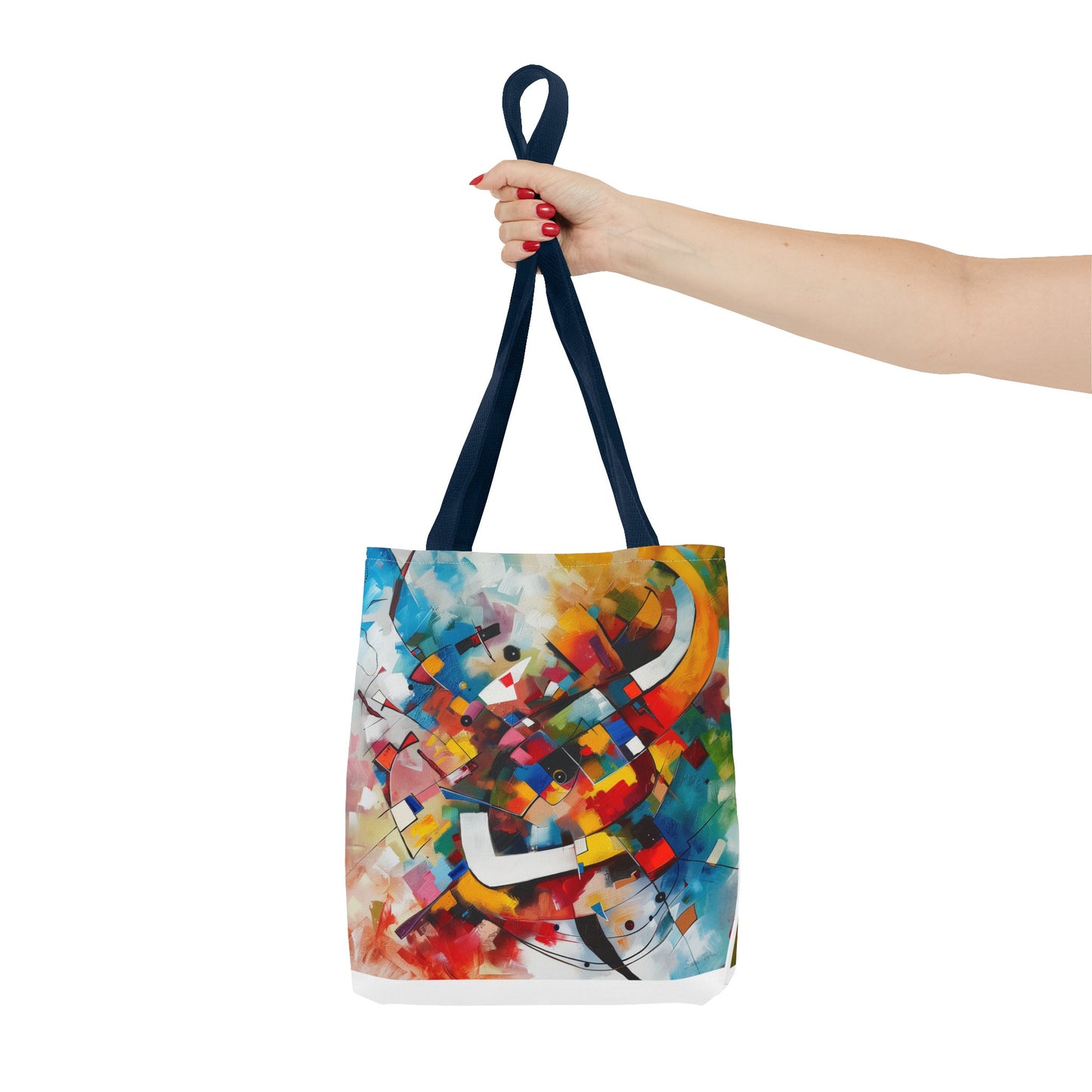 Einkaufstasche: Farbtupfer (im Stil von Kadinsky)
