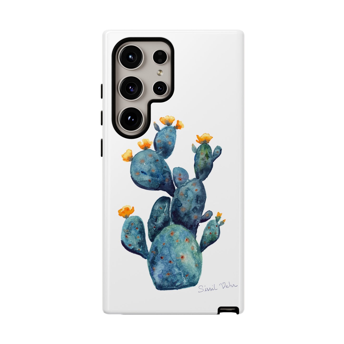 Coque téléphone robuste et résistante aux chocs  : Cactus en fleurs