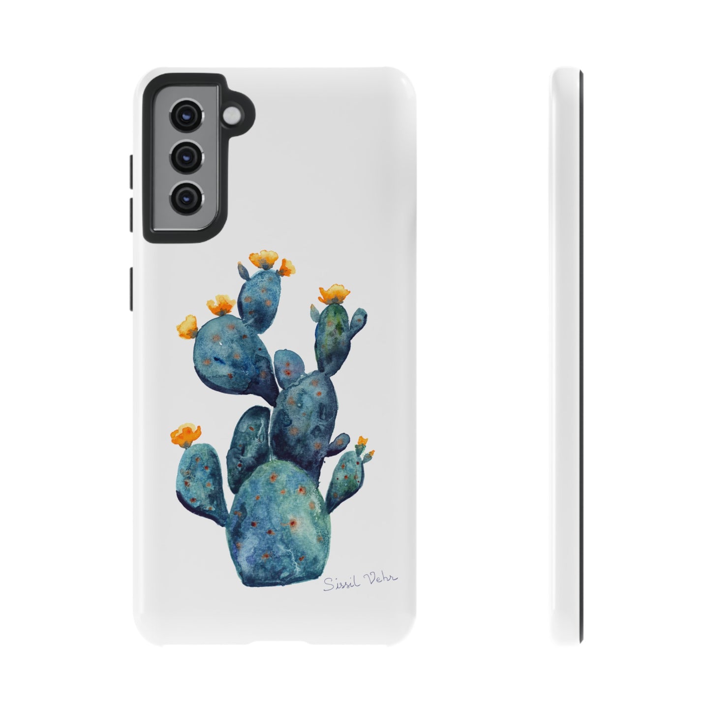 Coque téléphone robuste et résistante aux chocs  : Cactus en fleurs