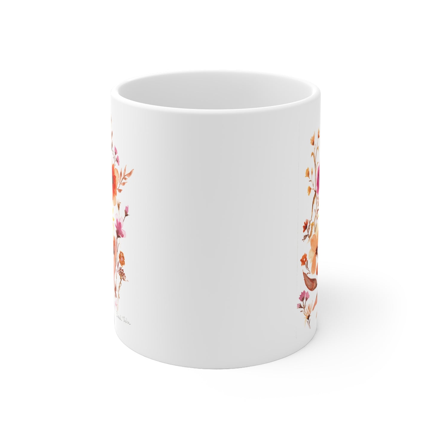 Mug Cup: Watercolor Bouquet of flowers