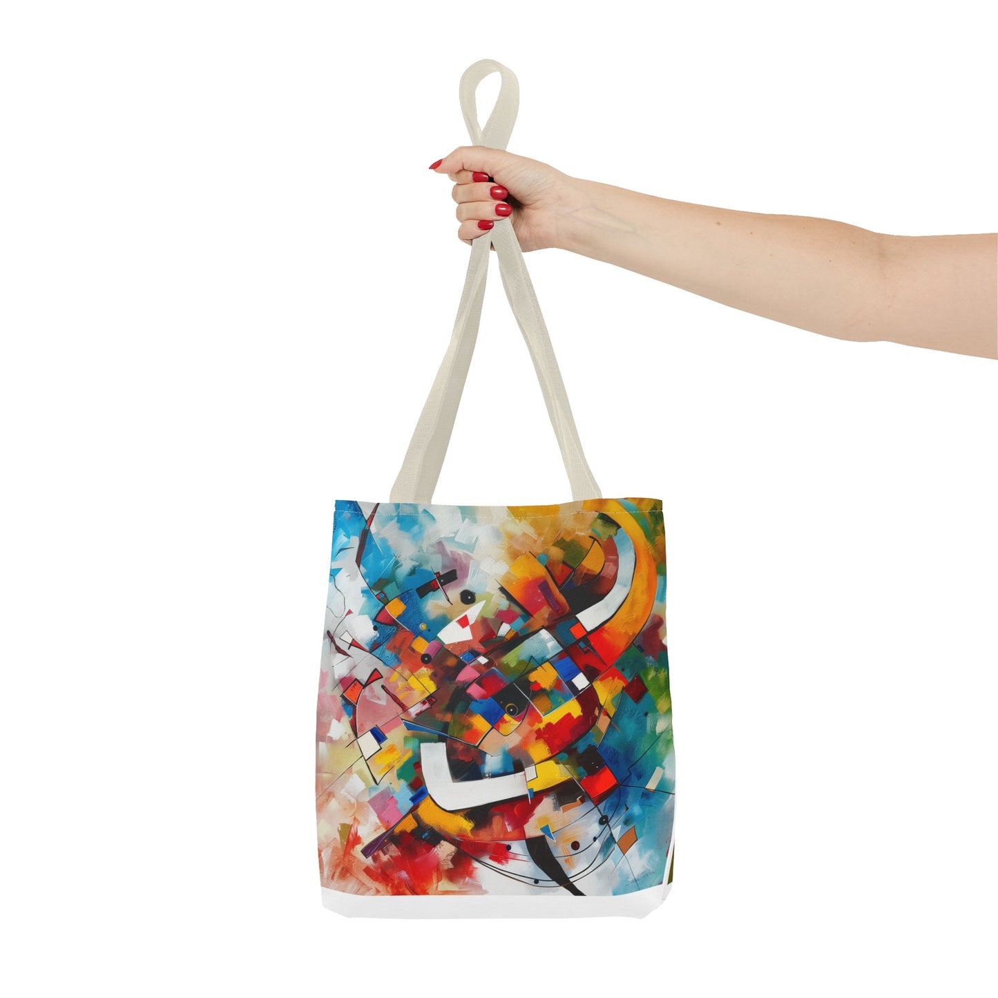 Einkaufstasche: Farbtupfer (im Stil von Kadinsky)