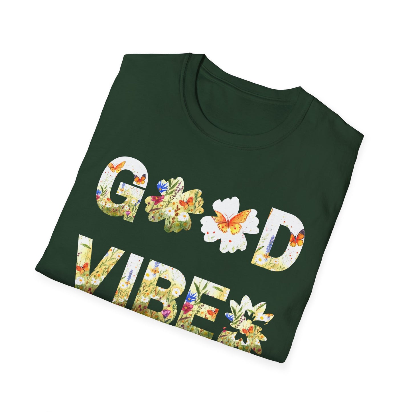 T-shirt Inspirant "Positive Vibes", 100 % Coton, Unisexe, Rayonnez avec style