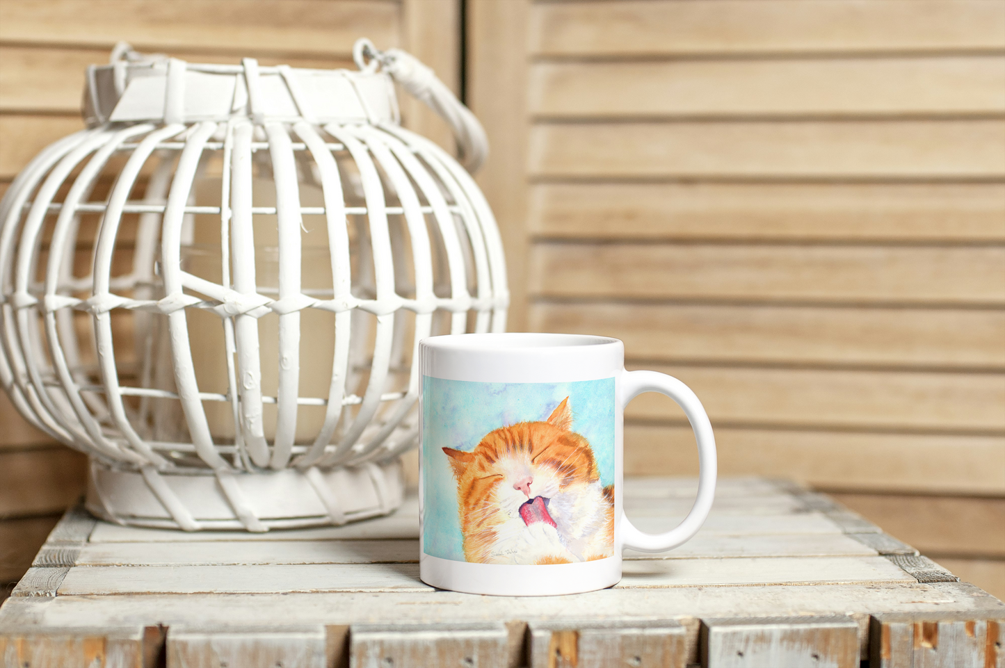 Mug Chat personnalisé | cadeau chat | chat roux| cadeau pour amoureux des chats