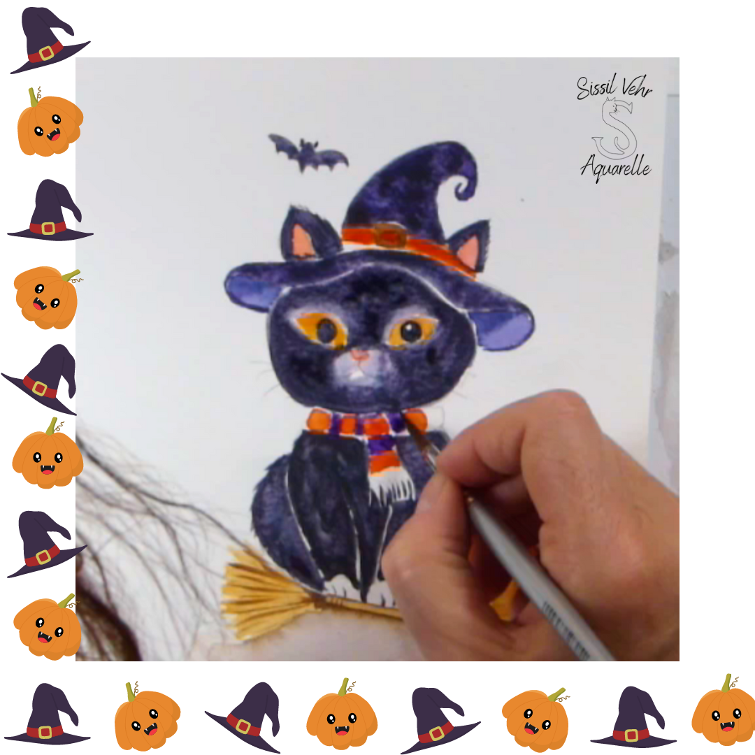 Mug Chat Sorcier - Imprimé sur 2 Faces | Personnalisable | Édition Spéciale Halloween