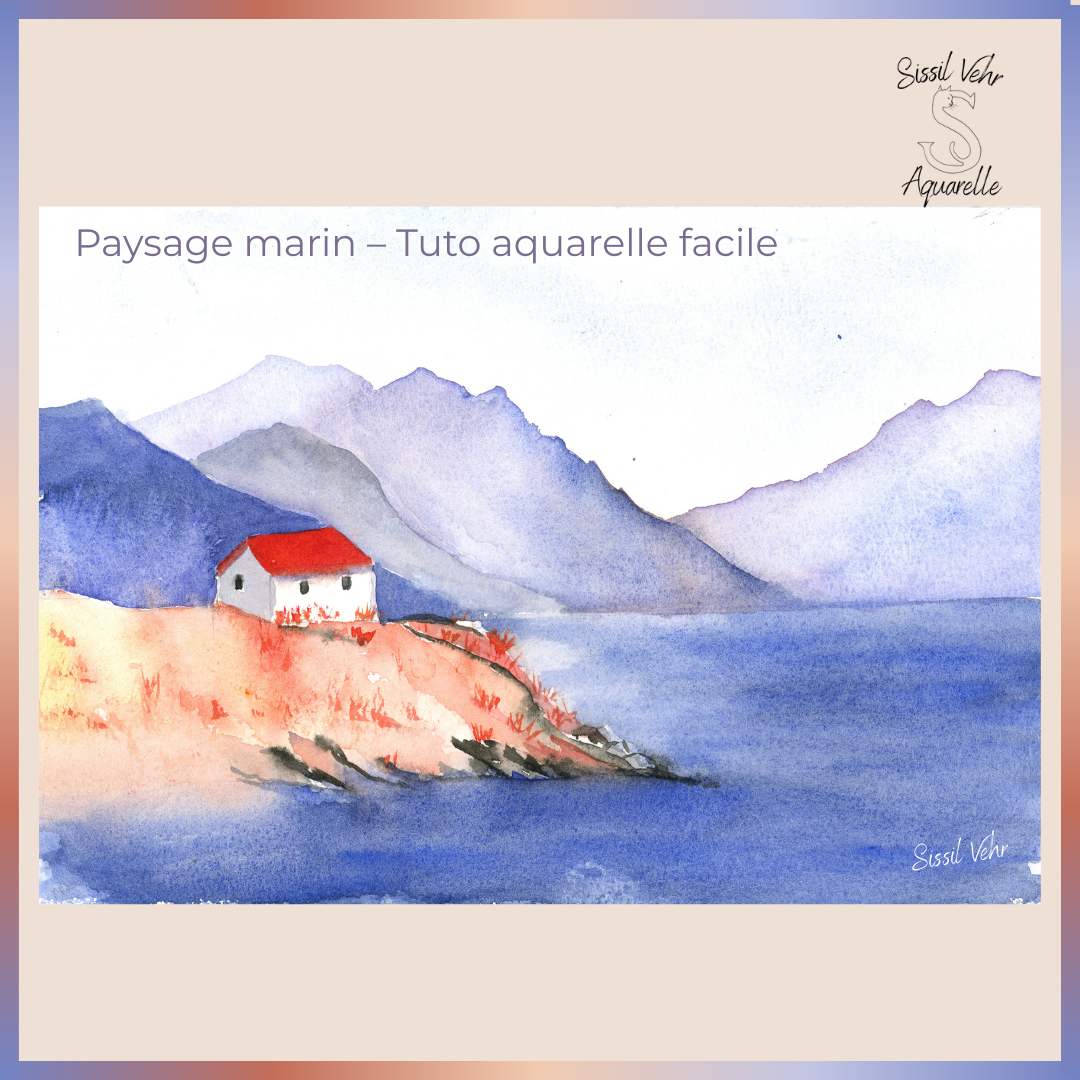 Bord de mer  – Cours d’Aquarelledébutant  téléchargeable (47mn)