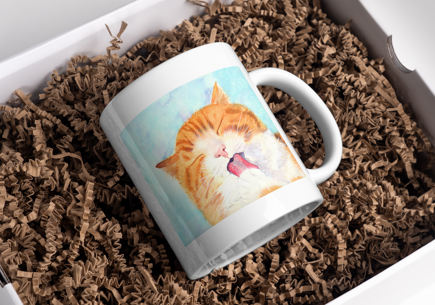 Mug Chat personnalisé | cadeau chat | chat roux| cadeau pour amoureux des chats