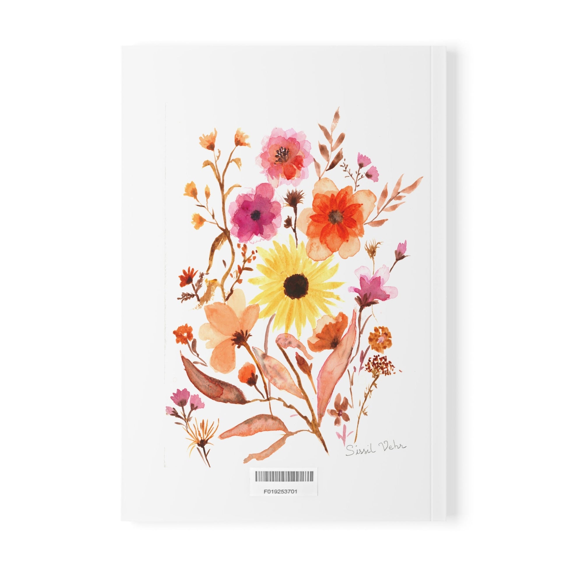 Carnet Journal : Aquarelle bouquet floral - Sissil Vehr Aquarelle