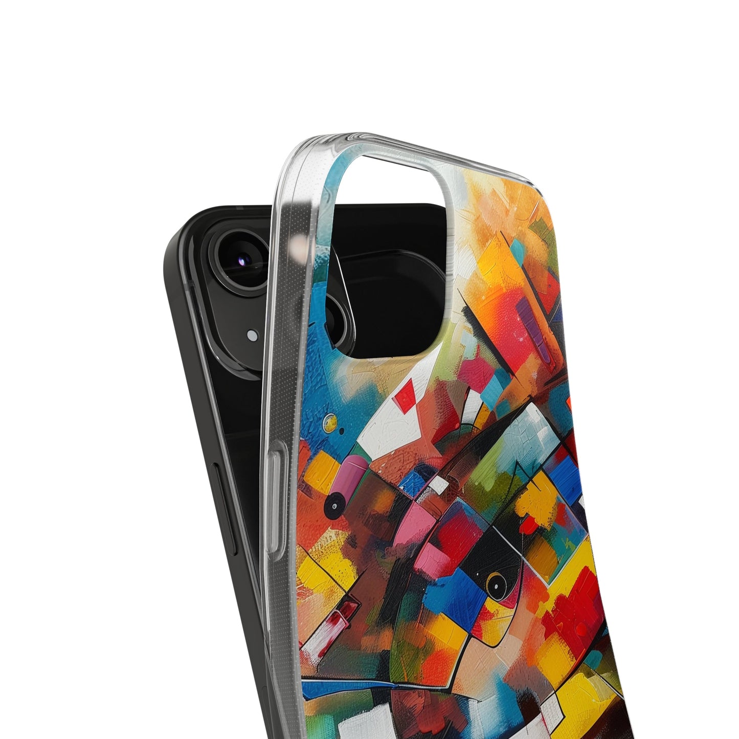 Coque de téléphone souple multicolore personnalisable | Pour iPhone, Samsung, Pixel | Accessoires technologiques uniques - Sissil Vehr Aquarelle