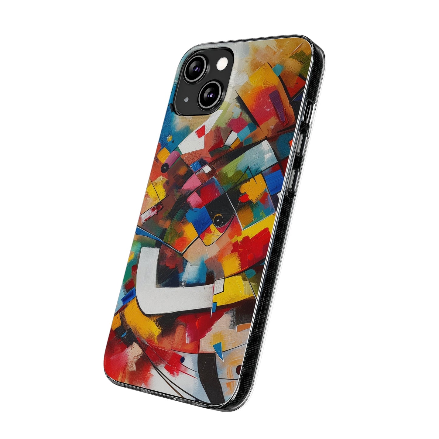 Coque de téléphone souple multicolore personnalisable | Pour iPhone, Samsung, Pixel | Accessoires technologiques uniques - Sissil Vehr Aquarelle