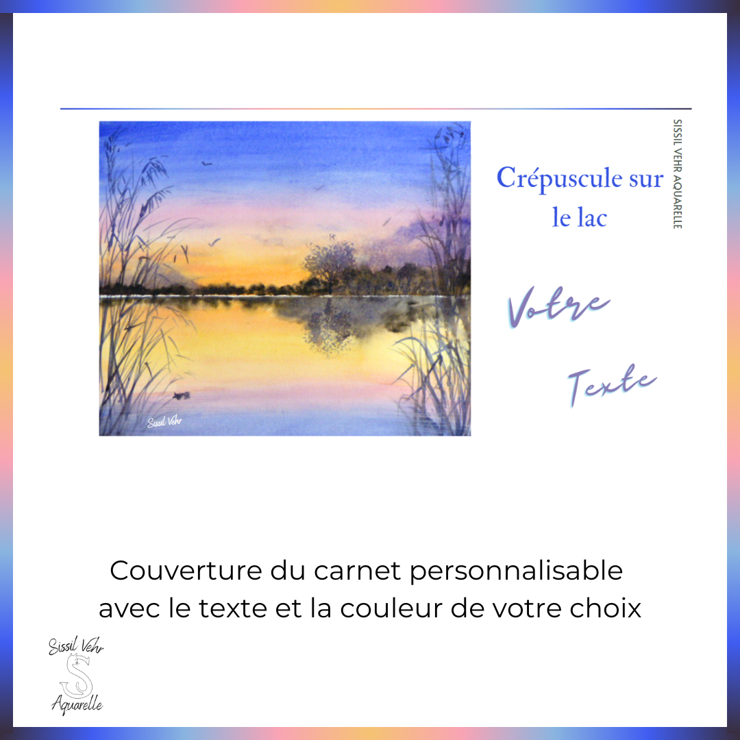 Cours Aquarelle - Crépuscule sur le lac - Tutoriel Vidéo Pas à Pas (1h30) téléchargeable