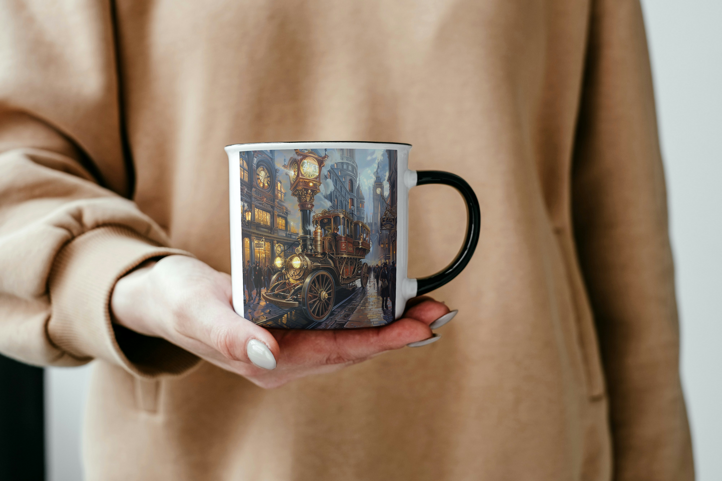 Mug  véhicule steampunk victorien -  personnalisable -  céramique 325 ml (11 oz)