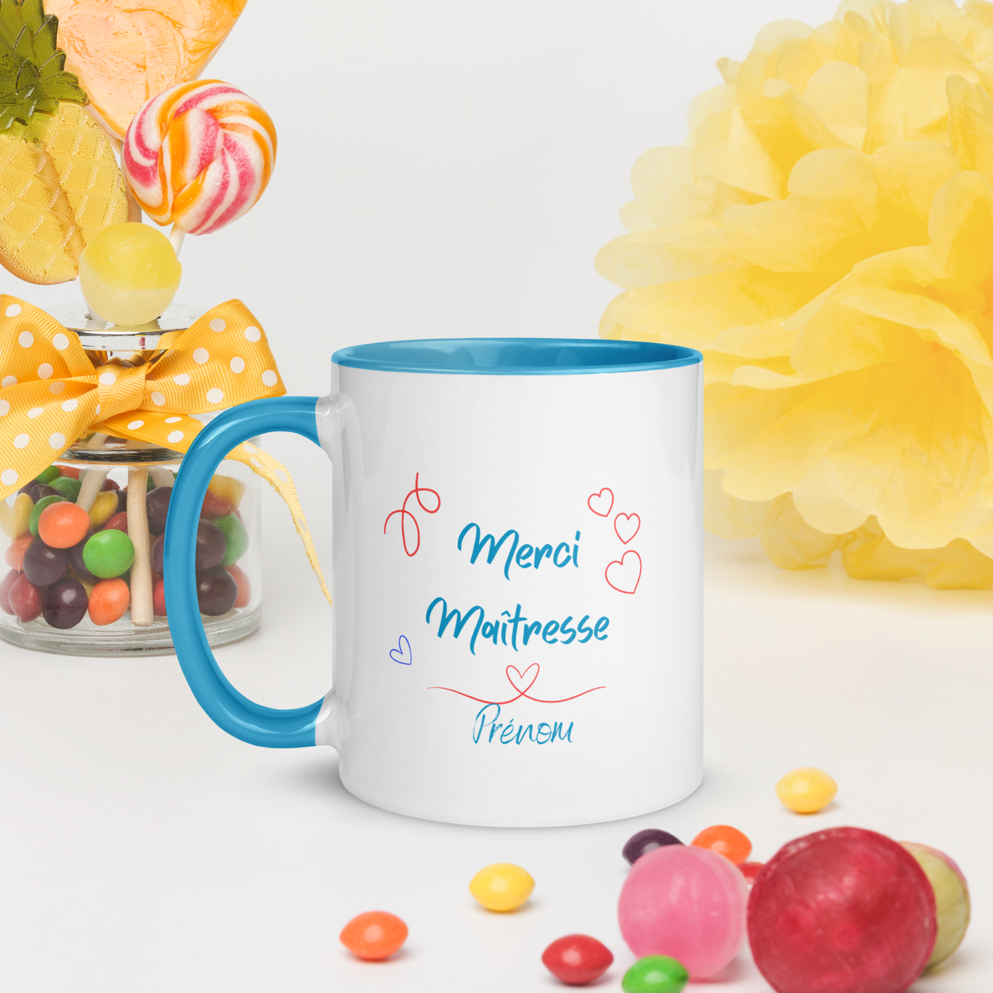 Mug céramique personnalisé - cadeau idéal pour maitresse, atsem ou enseignant