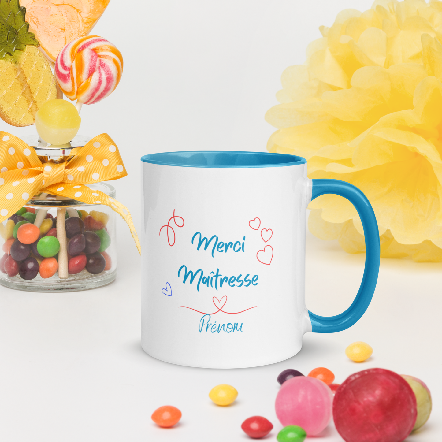 Mug céramique personnalisé - cadeau idéal pour maitresse, atsem ou enseignant