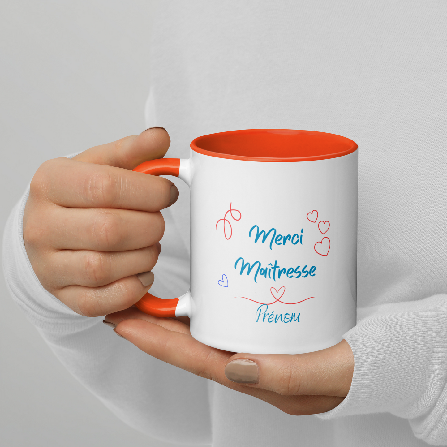 Mug céramique personnalisé - cadeau idéal pour maitresse, atsem ou enseignant